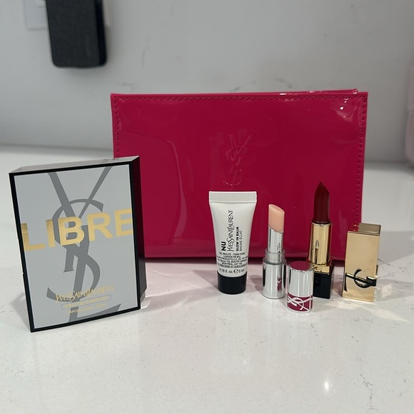YSL Pink Pouch and goodies - Picture 2 of 11